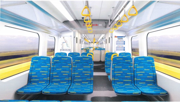 Vista interior de los trenes