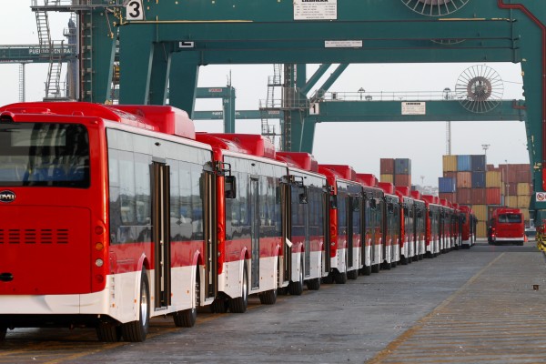 Nuevos buses BYD para Red