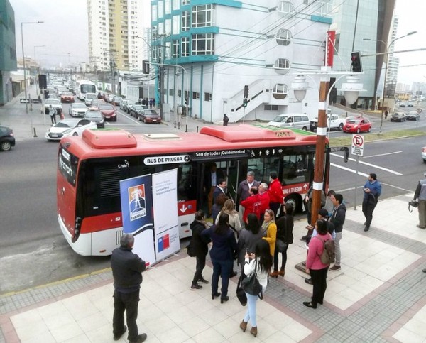 Bus eléctrico en Iquique