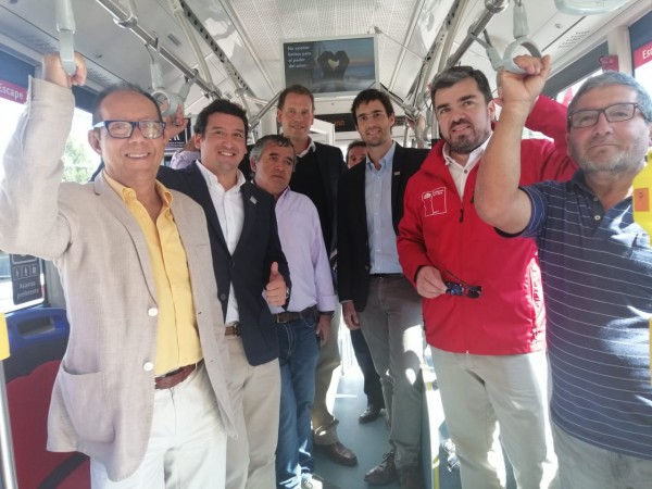 Bus eléctrico en Villarrica