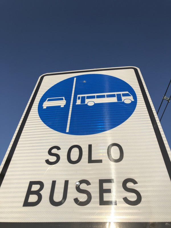 Señal Pista Sólo Bus