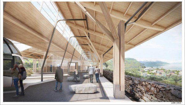 Diseño de los terminales de buses de la capital comunal y de La Junta.