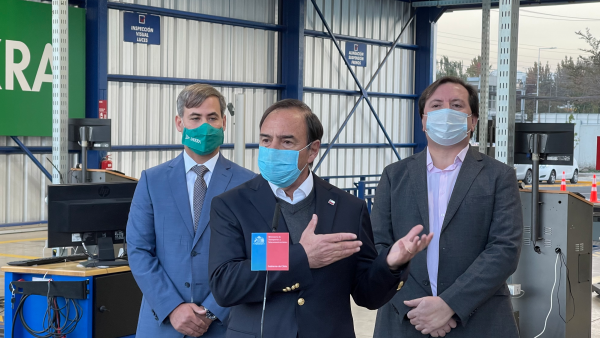 Subsecretario de Transportes, José Luis Domínguez, presentando la nueva PRT