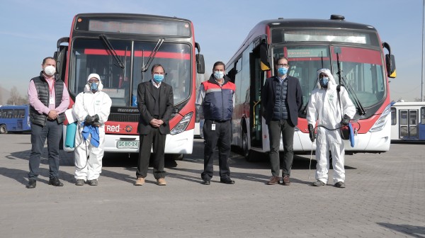 Realizamos balance de sanitización de buses del transporte público tras avance a fase 3 de la Región Metropolitana