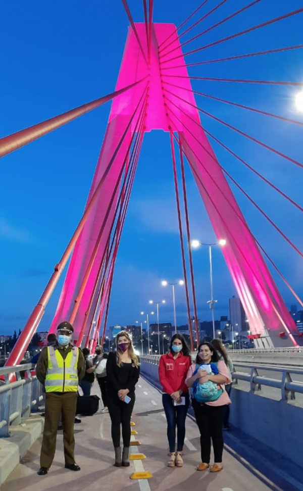 La Araucanía | Con la iluminación del Puente Treng Treng Kay Kay se conmemoró Día de las Víctimas de Siniestros de Tránsito