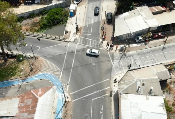 O'higgins | Santa Cruz enciende nuevo cruce semaforizado